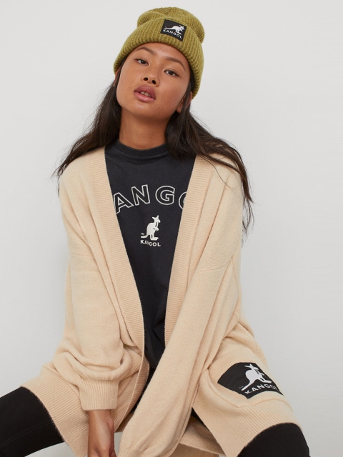 

H&M Women Beige Oversized Cardigan