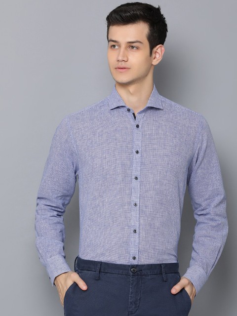 

Bruun & Stengade Men Blue Regular Fit Printed Casual Shirt