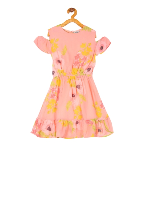 

Cherokee Girls Pink Printed Fit and Flare Dress