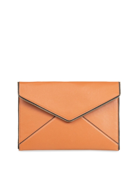 

THE GUSTO Women Tan Brown Solid Envelope Wallet