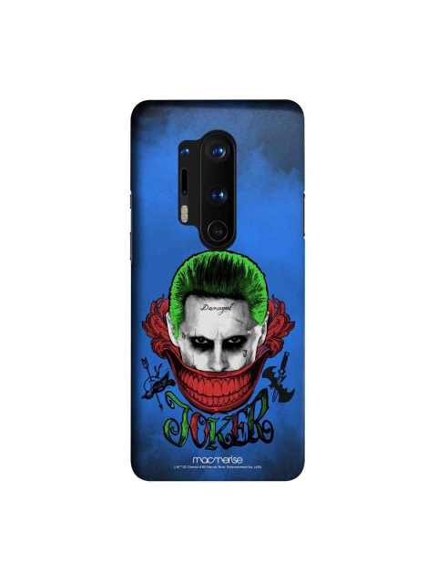 

macmerise Blue & Red DC Comics Damaged Joker OnePlus 8 Pro Back Case