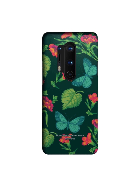 

macmerise Green & Pink Butterfly Effect OnePlus 8 Pro Back Case