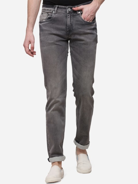 

JADE BLUE Men Grey Slim Fit Mid-Rise Clean Look Stretchable Jeans