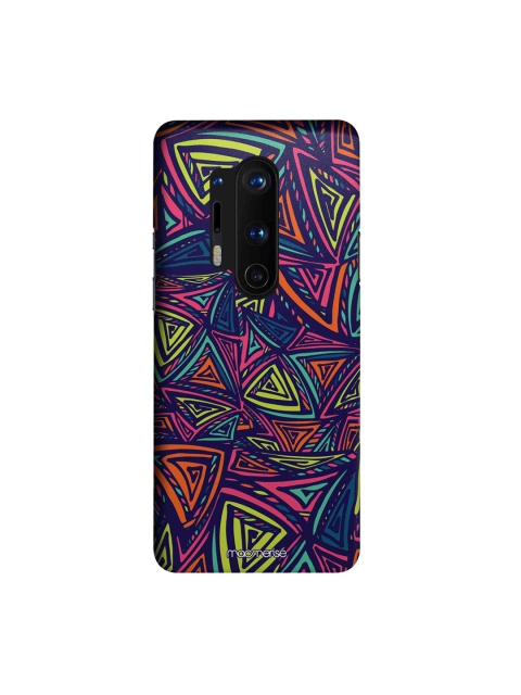 

macmerise Multicoloured Neon Angles OnePlus 8 Pro Back Case, Multi