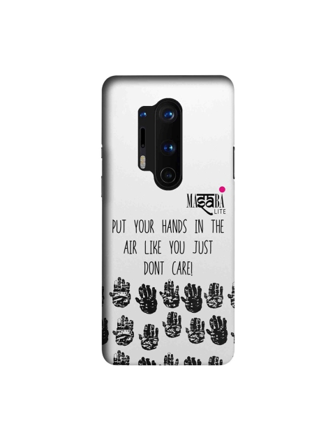 

macmerise White & Black Masaba Hands Up OnePlus 8 Pro Back Case