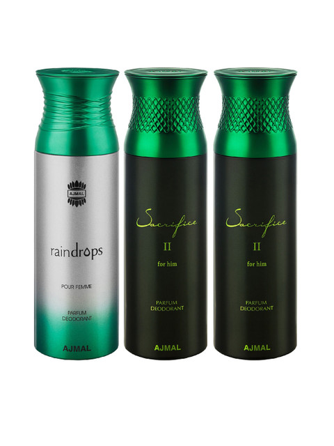 

Ajmal Unisex Set of 3 Deodorant, Multi