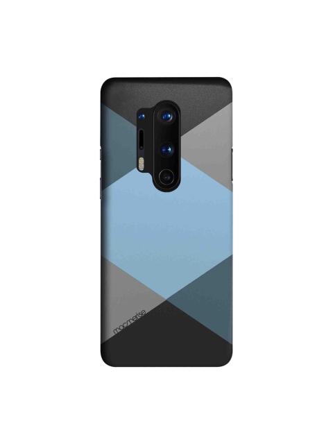 

macmerise Black & Blue Criss Cross Blugrey OnePlus 8 Pro Back Case