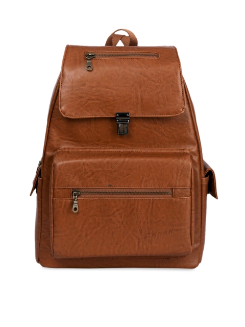 

F Gear Women Camel Brown Solid Backpack
