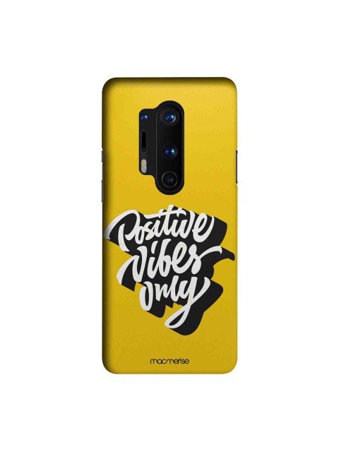 

macmerise Yellow & White Positive Vibes OnePlus 8 Pro Back Case