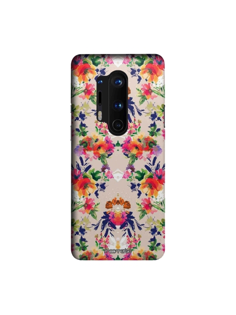 

macmerise Beige & Green Floral Symmetry OnePlus 8 Pro Back Case