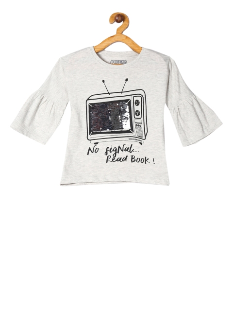 

Cherokee Girls Grey Embellished Top