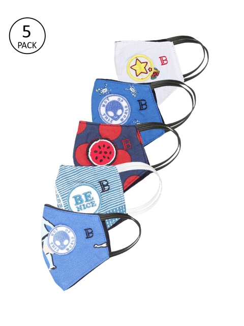 

Bene Kleed Kids Pack Of 5 Reusable 5-Ply Cloth Masks, Multi