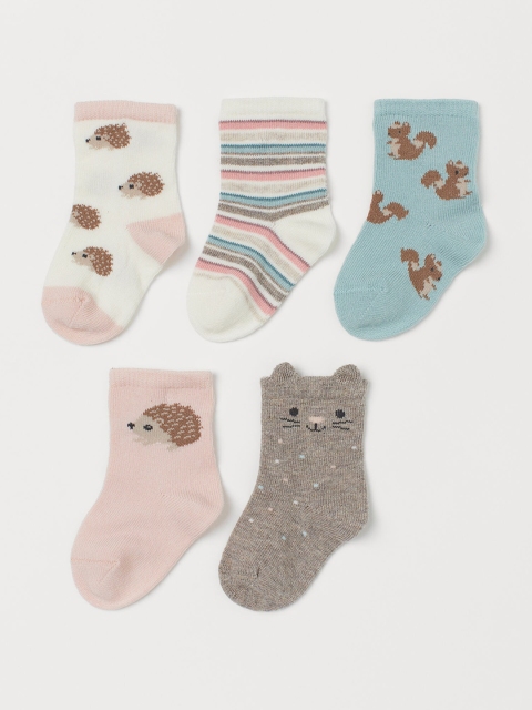 

H&M Kids 5-Pack Socks, White