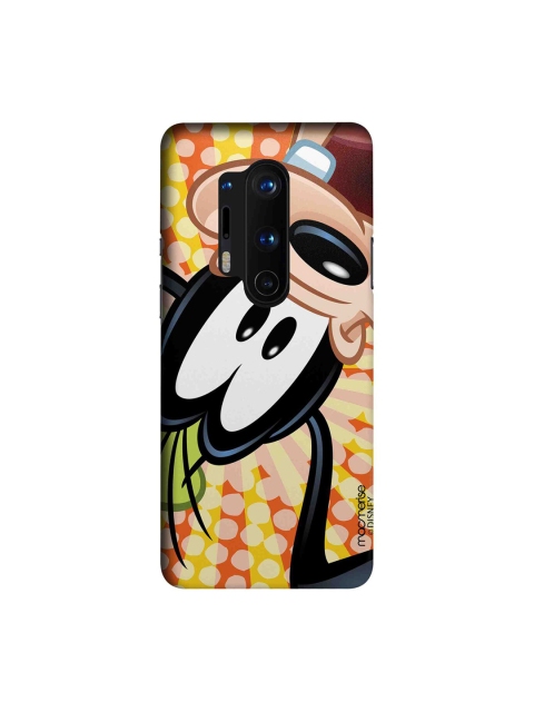 

macmerise Beige & Black Disney Goofy Upside Down OnePlus 8 Pro Back Case