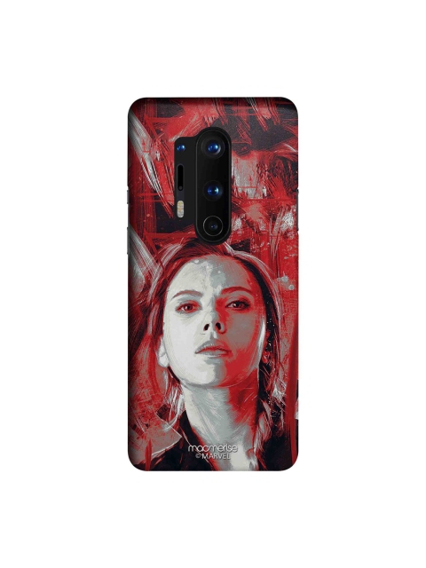 

macmerise Red & Grey Marvel Comics Charcoal Art Black Widow OnePlus 8 Pro Back Case
