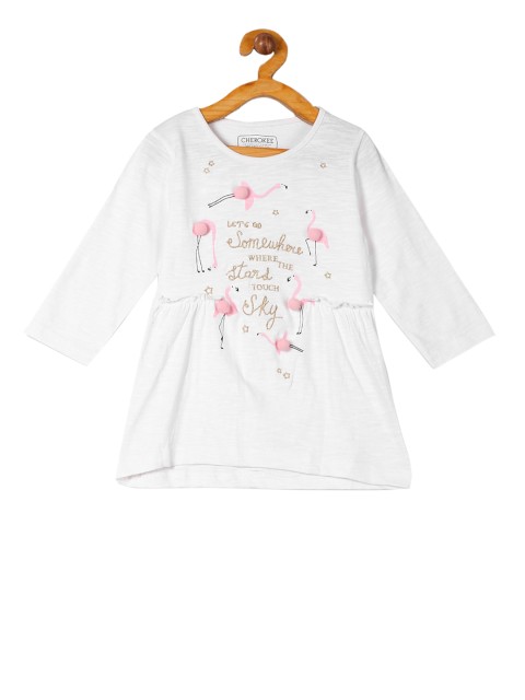 

Cherokee Girls White Embroidered Top