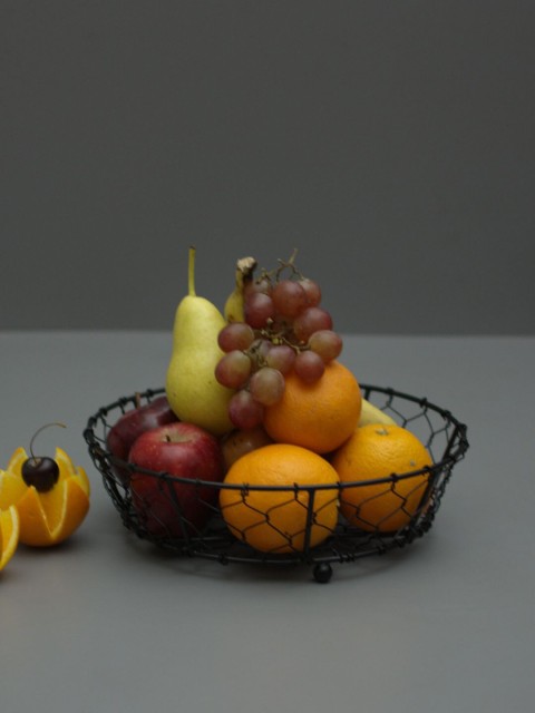 

nestroots Black Solid Fruit Basket