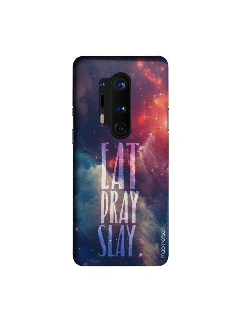 

macmerise Purple & Red Eat Pray Slay OnePlus 8 Pro Back Case