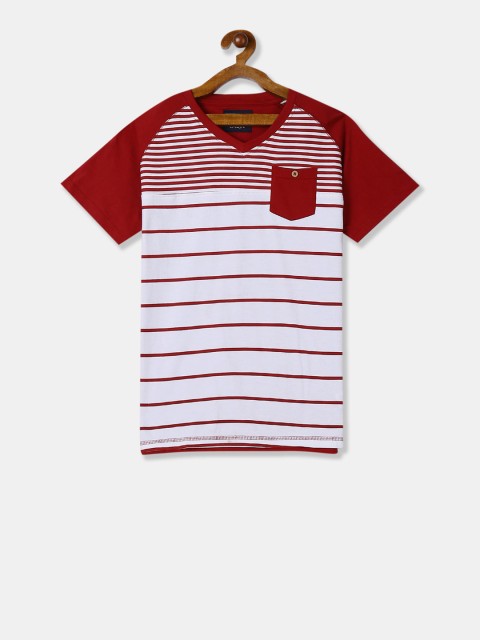 

Cherokee Boys Red & White Striped V-Neck T-shirt