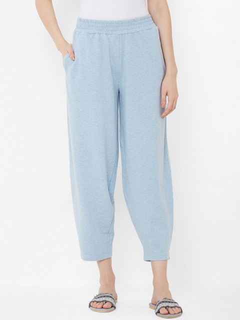

Mystere Paris Women Blue Solid Classic Winter Lounge Pants