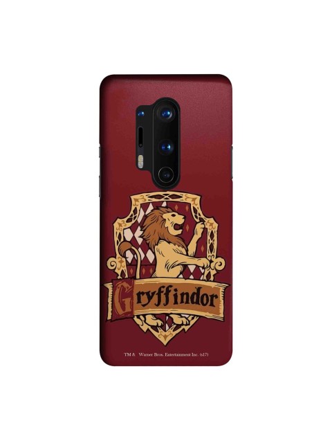 

macmerise Red & Brown Harry Potter Crest Gryffindor OnePlus 8 Pro Back Case