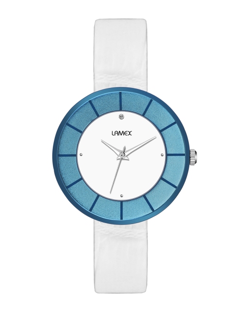 

LAMEX Women White & Blue Analogue Watch EVITADLX-3518-BLU-WHT