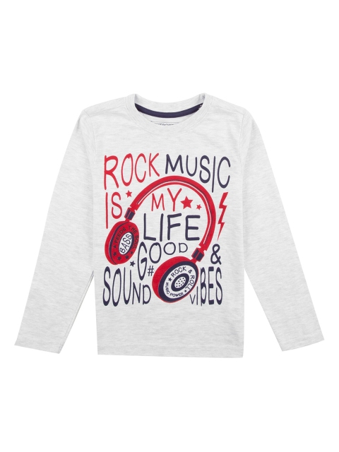 

Cherokee Boys Grey Printed Round Neck T-shirt