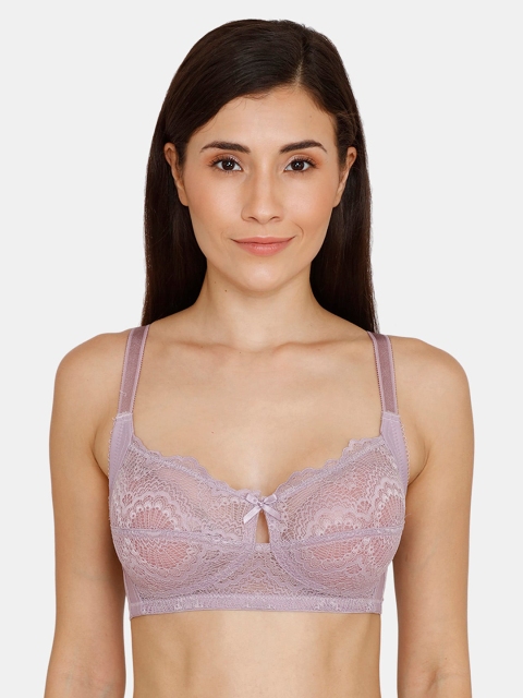 

Zivame Purple Lace Non-Wired Non Padded Everyday Bra ZI1530FASHA