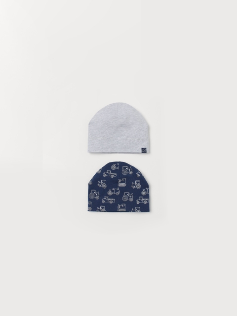 H&M Kids 2 Pack Jersey Hats, Grey
