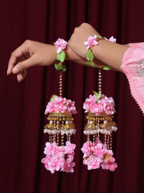 

Shoshaa Women Pink Pair of Kaleeras
