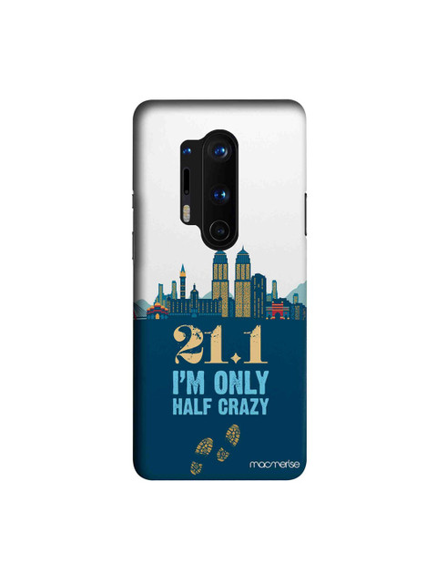 

macmerise Blue & White Half Crazy OnePlus 8 Pro Back Case