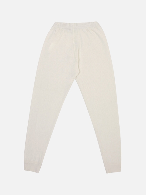

BODYCARE INSIDER Kids Off-White Self-Design Thermal Bottom