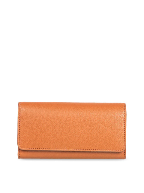 

THE GUSTO Women Tan Brown Solid Two Fold Wallet