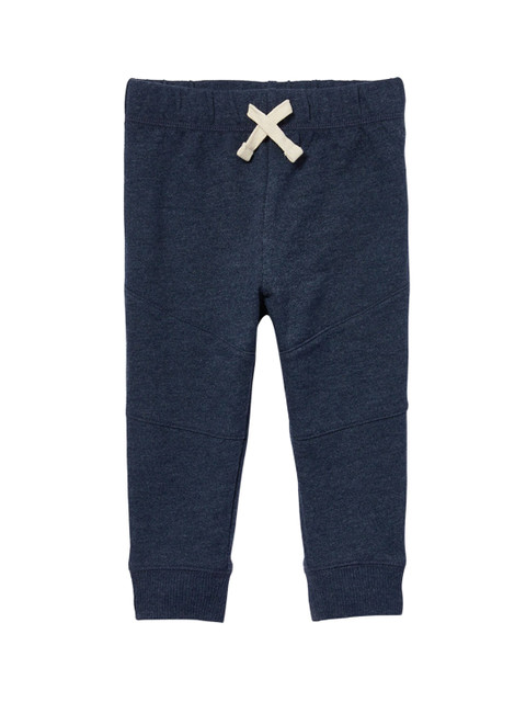 

The Childrens Place Boys Navy Blue Solid Straight-Fit Joggers