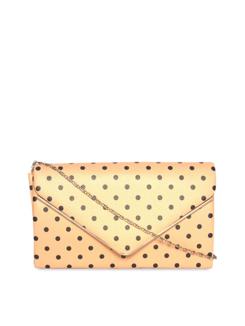 

Remanika Beige & Black Printed Envelope Clutch