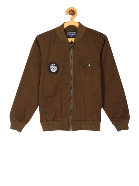 

Cherokee Boys Brown Solid Bomber