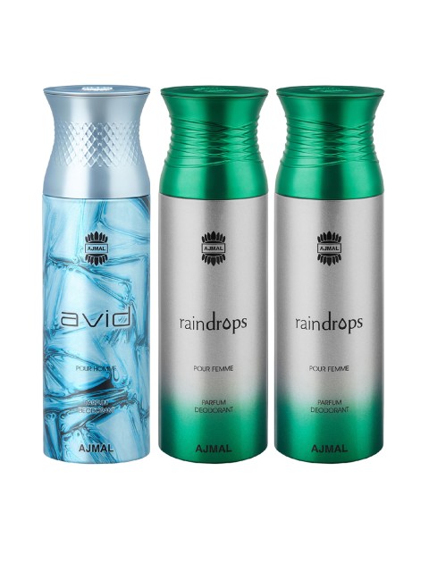 

Ajmal Unisex Set of 3 Deodorants, Multi