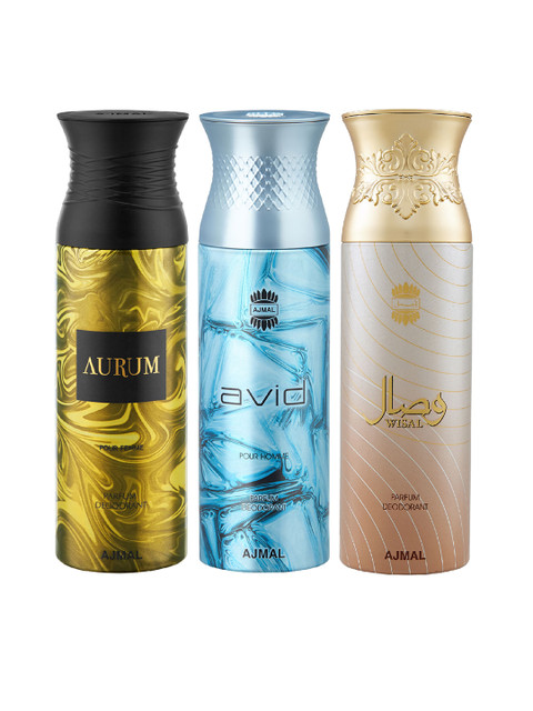 

Ajmal Unisex Set of 3 Deodorants, Multi