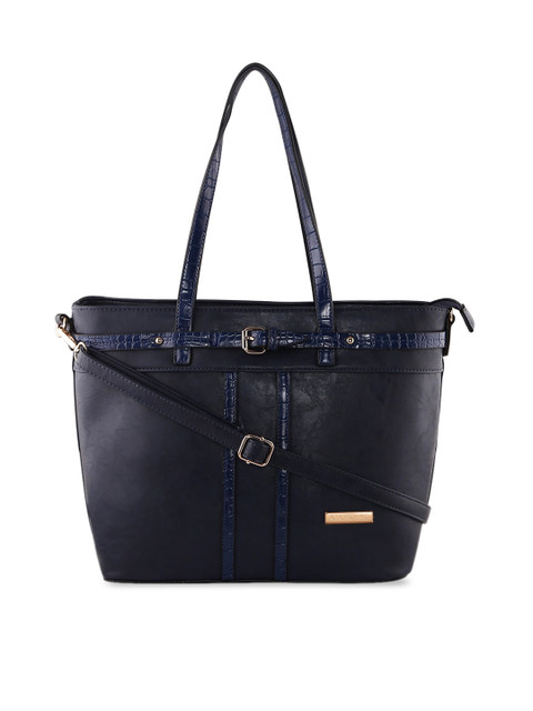 

GIORDANO Navy Blue Solid Tote Handbag