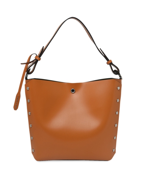 

CHARLES & KEITH Tan Brown Solid Shoulder Bag