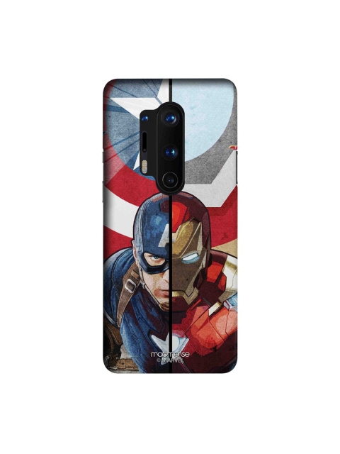 

macmerise Blue & Red Marvel Comics Man Vs Machine OnePlus 8 Pro Back Case
