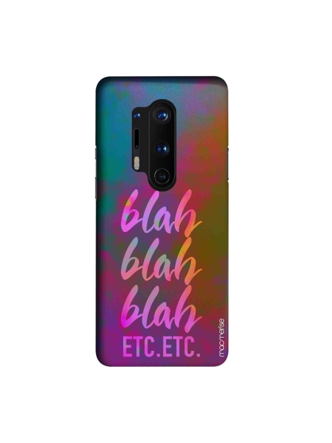 

macmerise Magenta & Green Blah Blah OnePlus 8 Pro Back Case
