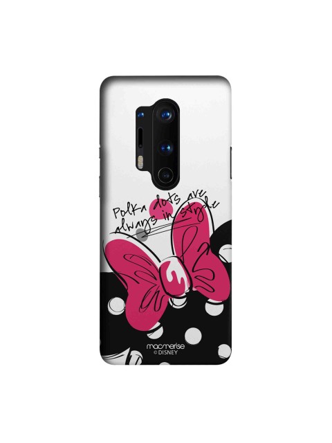 

macmerise White & Black Disney Polka Minnie OnePlus 8 Pro Back Case