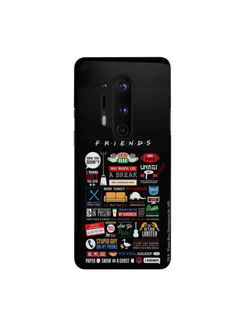 

macmerise Black & White Friends Infographic OnePlus 8 Pro Back Case