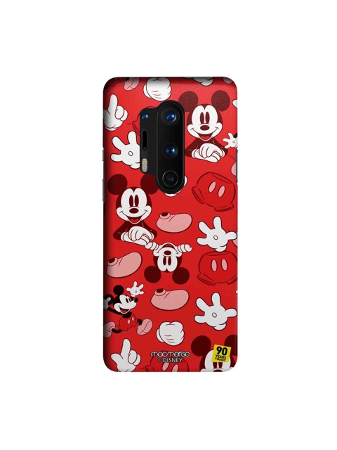 macmerise Red & Black Disney Mickey Classic OnePlus 8 Pro Back Case