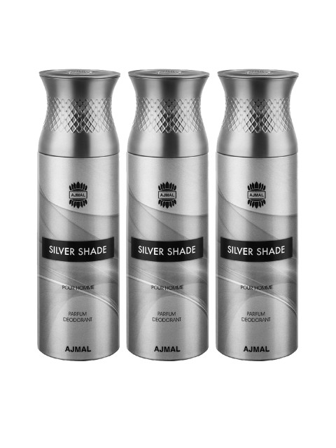 

Ajmal Unisex Set of 3 Deodorant, Silver
