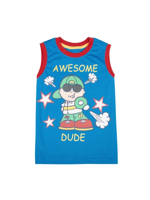 

Cherokee Boys Blue Printed Round Neck T-shirt