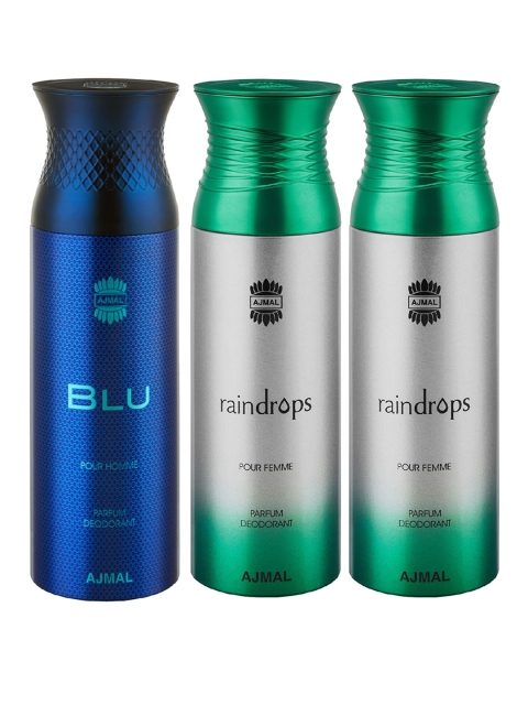

Ajmal Unisex Set Of 3 Deodorant Sprays, Na