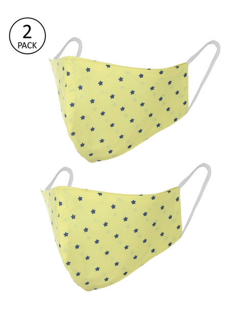 

FROGGY Kids 2Pcs 2Ply Protective Outdoor Face Masks, Yellow