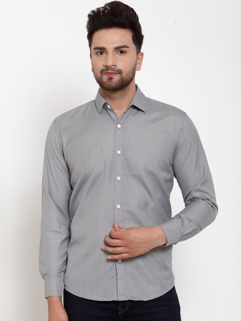 

JAINISH Men Grey Classic Regular Fit Solid Casual Shirt